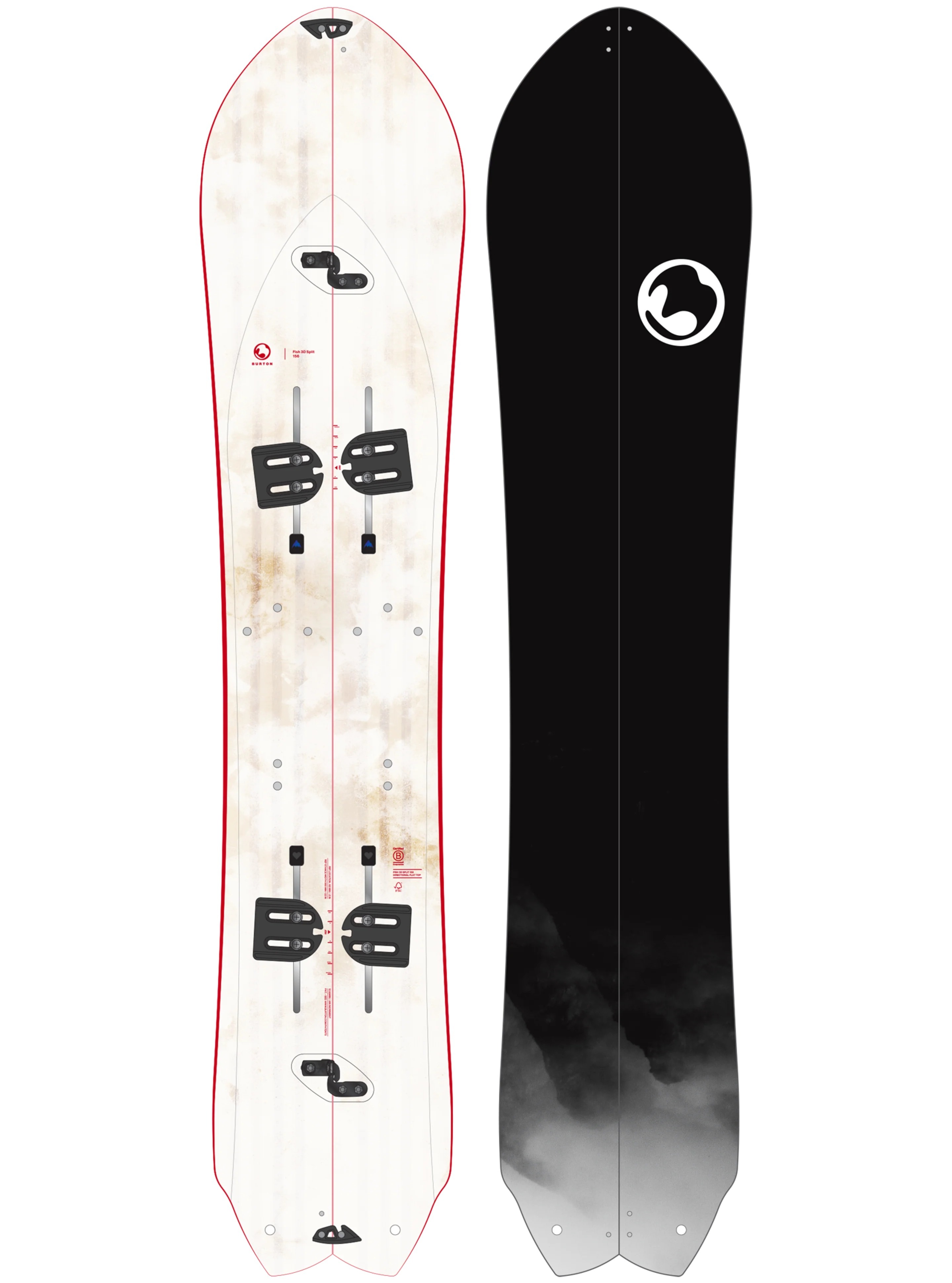 Burton 3D Fish Directional Flat Top Splitboard
